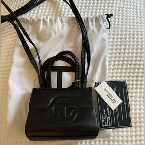 Telfar small puff shopper- Black